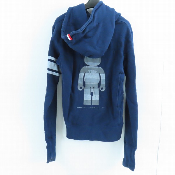 実際に弊社で買取させて頂いたTMT×BE＠RBRICK/ティーエムティー×ベアブリック コットン パーカー ブルー TSW-F19BA03/Sの画像 1枚目
