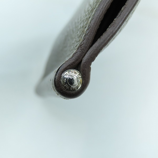 実際に弊社で買取させて頂いたHERMES/エルメス 二つ折り財布/コンパクトウォレット マネークリップ カードケースの画像 6枚目