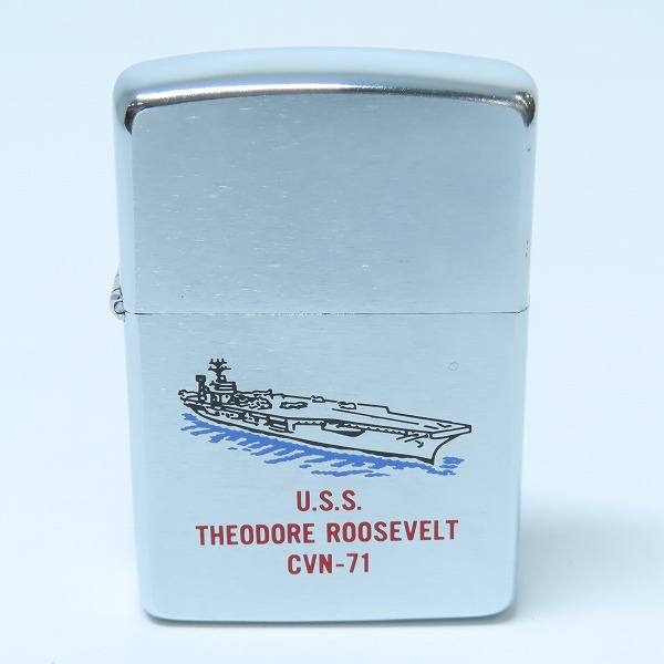 実際に弊社で買取させて頂いたZIPPO/ジッポー アメリカ海軍 CVN-71 U.S.S THEODORE ROOSEVELT/セオドア ルーズベルト 1989年製