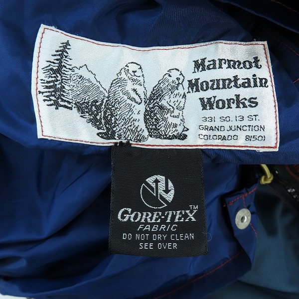 実際に弊社で買取させて頂いたMarmot Mountain Works/マーモット 80S/ヴィンテージ/ビンテージ マウンテンパーカー Mの画像 5枚目