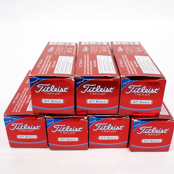 実際に弊社で買取させて頂いた【未使用】Titleist/タイトリスト DT SOLO ゴルフボール ホワイト 7スリーブ/計21個の画像 3枚目