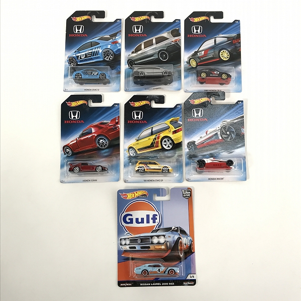 実際に弊社で買取させて頂いた【おまとめ/未開封】Hot Wheels/ホットウィール ODYSSEY/CIVIC SI/CIVIC EF/CR-X/S2000/Gulf NISSAN LAUREL 2000 SGX 他