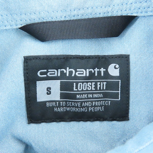 実際に弊社で買取させて頂いたCarhartt/カーハート LOOSE FIT MIDWEIGHT CHAMBRAY LONG-SLEEVE SHIRT シャンブレーシャツ 104368 Sの画像 2枚目