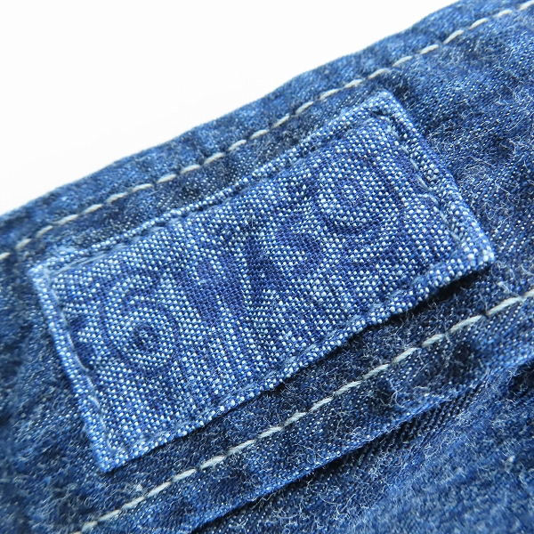 実際に弊社で買取させて頂いたTENDERLOIN/テンダーロイン DENIM HB SHT SNAP BUTTON/デニムヘリンボーンシャツ スナップボタン/Lの画像 5枚目