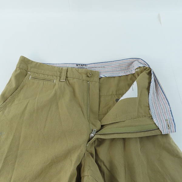 実際に弊社で買取させて頂いたWtaps/ダブルタップス KHAKI SHORTS. LICO. OXFORD/ショートパンツ/121LTDT-PTM03/3の画像 2枚目