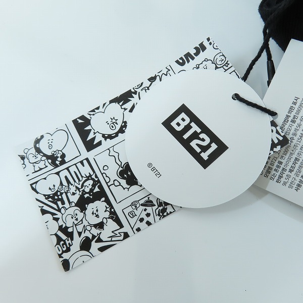 実際に弊社で買取させて頂いた(2)【未使用】FRAGMENT DESIGN フラグメントデザイン ×BT21 BT21FRGMT CAP COOKY ブラック×ブラウンの画像 6枚目
