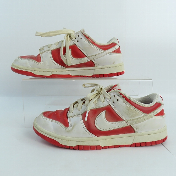 実際に弊社で買取させて頂いたNIKE/ナイキ DUNK LOW RETRO CHAMPIONSHIP RED/ダンクロー チャンピオンシップレッド DD1391-600/25.5の画像 3枚目