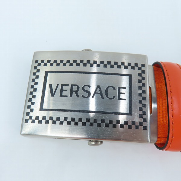 実際に弊社で買取させて頂いたGIANNI VERSACE/ヴェルサーチ バックル付きベルト ブラック 95/38の画像 3枚目