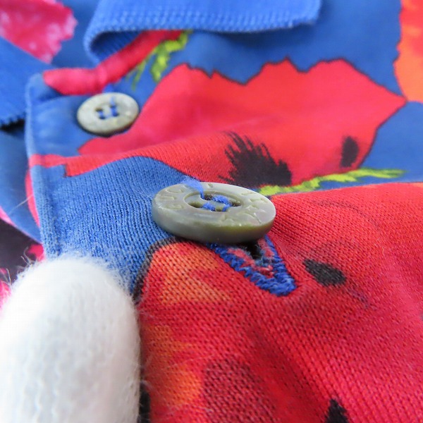 実際に弊社で買取させて頂いたGUCCI/グッチ 花柄ポロシャツ イタリア製/Lの画像 5枚目