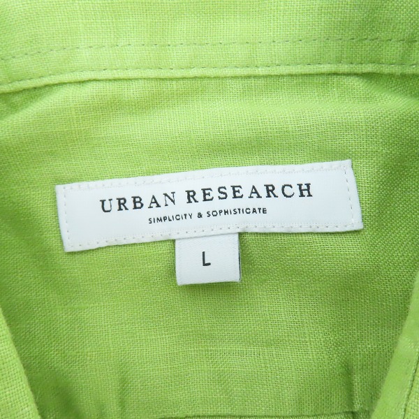 実際に弊社で買取させて頂いたURBAN RESEARCH/アーバンリサーチ Linen Regular Fit Shirts リネンシャツ UR35-13M008/Lの画像 2枚目