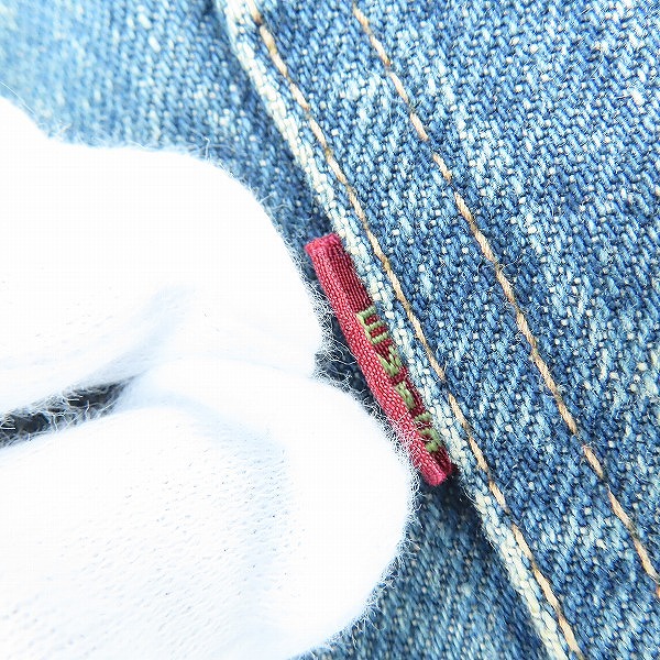 実際に弊社で買取させて頂いたEVIS/エヴィス/エビス 初期 水牛パッチ/デニムパンツ/サスペンダーボタン付き/W34L35の画像 2枚目