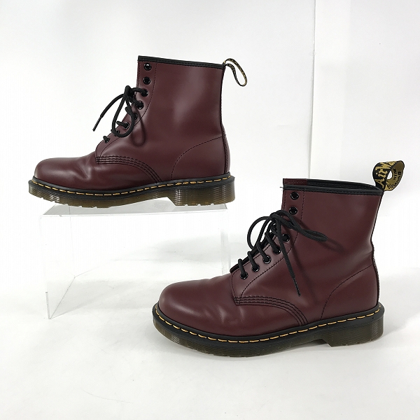 実際に弊社で買取させて頂いたDr.Martens/ドクターマーチン 8EYE BOOT/8ホール ブーツ チェリーレッド 11822600/UK7の画像 3枚目
