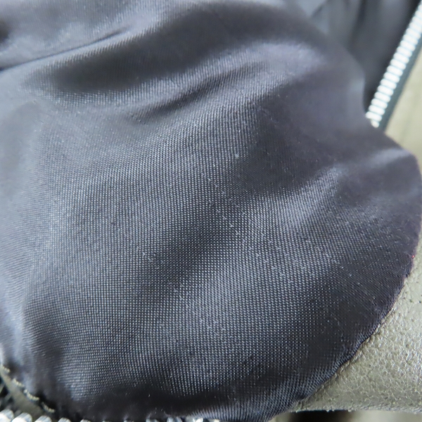 実際に弊社で買取させて頂いたEKAM/エカム 豚革/ピッグレザー レザーライダースジャケット Sの画像 7枚目