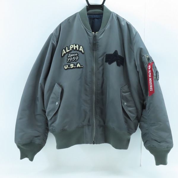 実際に弊社で買取させて頂いたALPHA INDUSTRIES/アルファインダストリーズ MA-1 TA0497-9078/XLの画像 1枚目