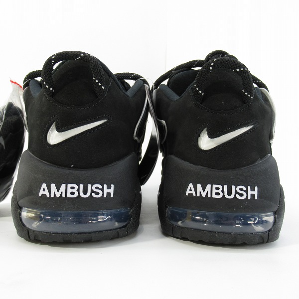実際に弊社で買取させて頂いたNIKE×AMBUSH/ナイキ×アンブッシュ AIR MORE UP TEMPO LOW SP/エアモアアップテンポ ロー ブラック FB1299-001/28の画像 1枚目