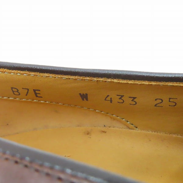 実際に弊社で買取させて頂いたREGAL/リーガル GEOX タッセルローファー ウィングチップ ローファー W433/25の画像 5枚目