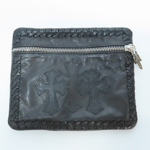 実際に弊社で買取させて頂いたCHROME HEARTS/クロムハーツ LACE SIDE POUCH 3 CEME/レースサイド ポーチ 3セメタリークロスパッチ