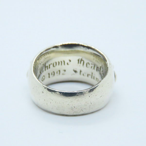 実際に弊社で買取させて頂いたCHROME HEARTS/クロムハーツ FLRL CRS フローラルクロスリング 18.5号の画像 3枚目