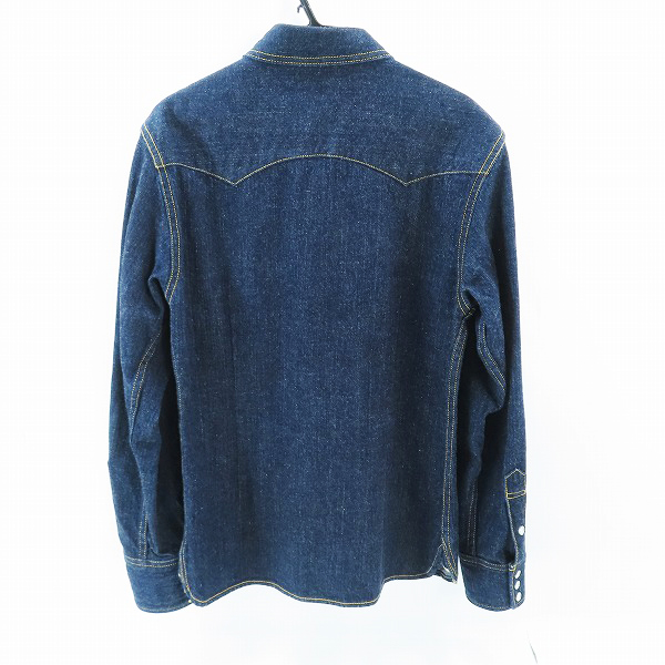 実際に弊社で買取させて頂いたTHE FLAT HEAD/フラットヘッド デニム ウエスタンシャツ 7002WR/36Rの画像 1枚目