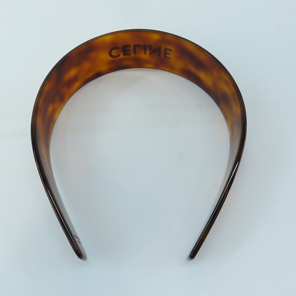実際に弊社で買取させて頂いたCELINE/セリーヌ べっ甲柄 ロゴ ヘッドバンド カチューシャ M0232の画像 1枚目