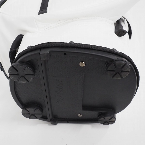 実際に弊社で買取させて頂いたTitleist/タイトリスト 5分割 スタンド式キャディバッグ ホワイトの画像 8枚目