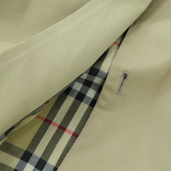 実際に弊社で買取させて頂いた【難有り】Burberrys/バーバリーズ 裏地ノバチェック ステンカラーコート の画像 7枚目