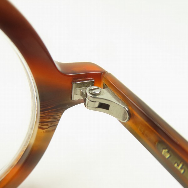 実際に弊社で買取させて頂いた白山眼鏡店/ハクサンガンキョウテン 丸型眼鏡/メガネフレーム/アイウェアの画像 3枚目