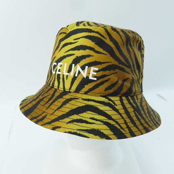 実際に弊社で買取させて頂いた【未使用/JPタグ】CELINE セリーヌ アニマル柄 バケットハット/帽子 2AU5B695Q/L
