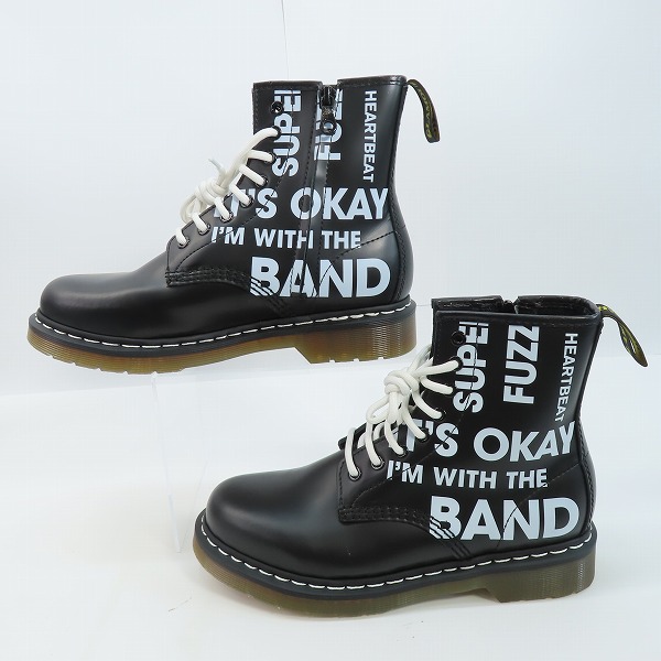 実際に弊社で買取させて頂いたHYSTERIC GLAMOUR/ヒステリックグラマー 8ホール サイドジップ レザーブーツ/27の画像 3枚目