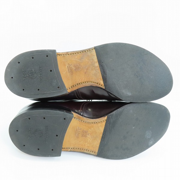 実際に弊社で買取させて頂いたALDEN/オールデン シェルコードバン Vチップ レザーシューズ 54321/7D シューツリー付きの画像 2枚目