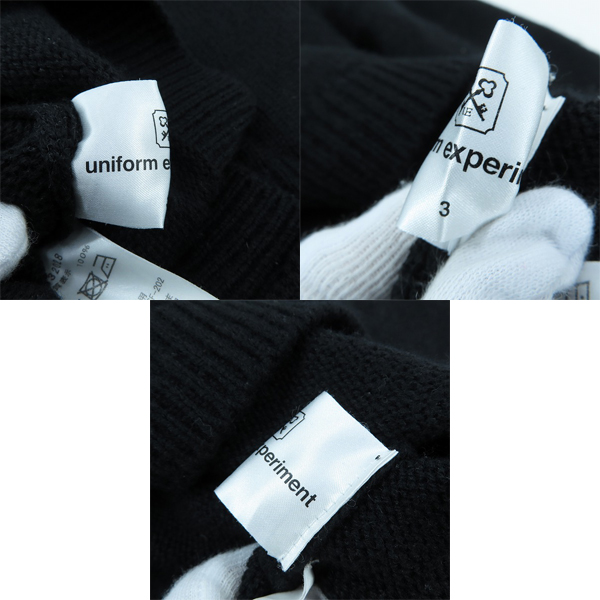 実際に弊社で買取させて頂いたuniform experiment/ユニフォームエクスペリメント RBG CREWNECK KNIT/クルーネックニット UE-232028/3の画像 4枚目