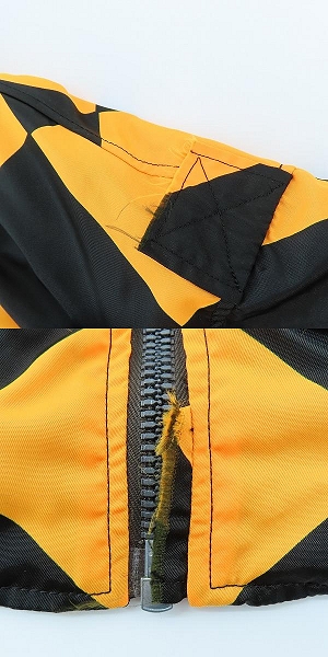 実際に弊社で買取させて頂いたBUZZ RICKSON'S×FLAGSTUFF/バズリクソンズ×フラグスタフ L-2A チェッカー柄 リバーシブル ボンバージャケット BR14157FS/40の画像 9枚目