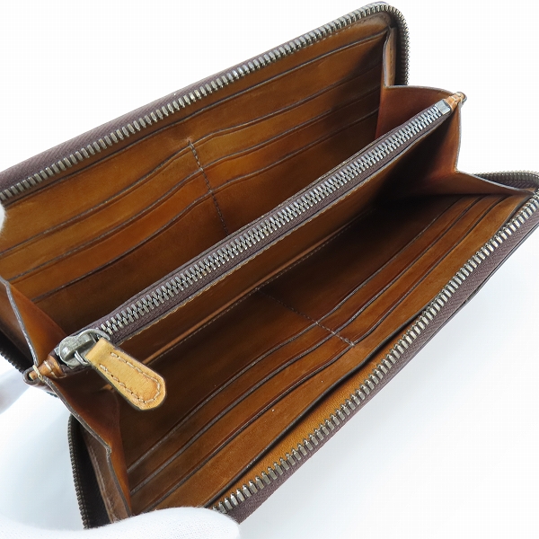 実際に弊社で買取させて頂いたBerluti/ベルルッティ カリグラフィ ラウンドファスナーウォレット/長財布の画像 3枚目