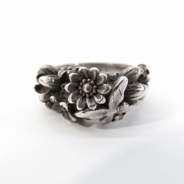 実際に弊社で買取させて頂いたKONRON/コンロン フラワーバタフライリング/9号の画像 1枚目