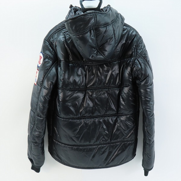 実際に弊社で買取させて頂いたHYSTERIC GLAMOUR/ヒステリックグラマー ワッペン プリマロフト フーデッド 中綿ジャケット 0213AB01 L の画像 1枚目