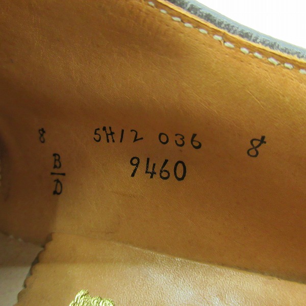 実際に弊社で買取させて頂いたAlden×MARCEL LASSANCE/オールデン×マルセル・ラサンス 9460 プレーントゥ 8の画像 5枚目