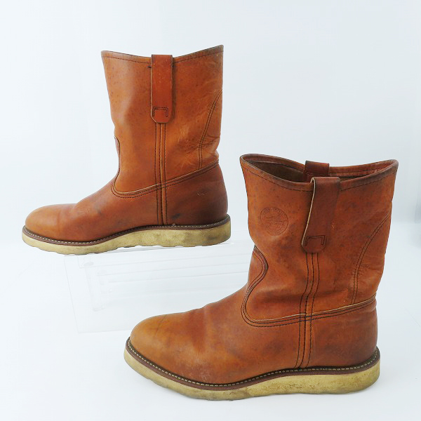 実際に弊社で買取させて頂いたRED WING/レッドウィング 90年代 ペコスブーツ 旧犬タグ 866 /8Eの画像 3枚目