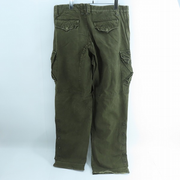 実際に弊社で買取させて頂いたkiminori morishita/キミノリモリシタ ビーズ装飾 裾ジップ カーゴパンツ 7717304-1 5/48の画像 1枚目