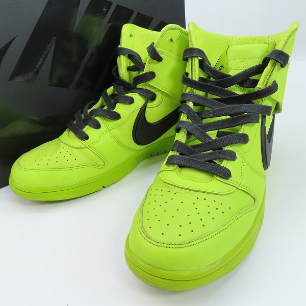 実際に弊社で買取させて頂いたNIKE×AMBUSH/ナイキ×アンブッシュ DUNK HIGH/ダンクハイ フラッシュライム CU7544-300/29