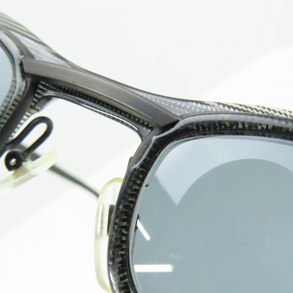 実際に弊社で買取させて頂いたalain mikli/アランミクリ フード付き ブラック サングラス/アイウェア 5018の画像 9枚目