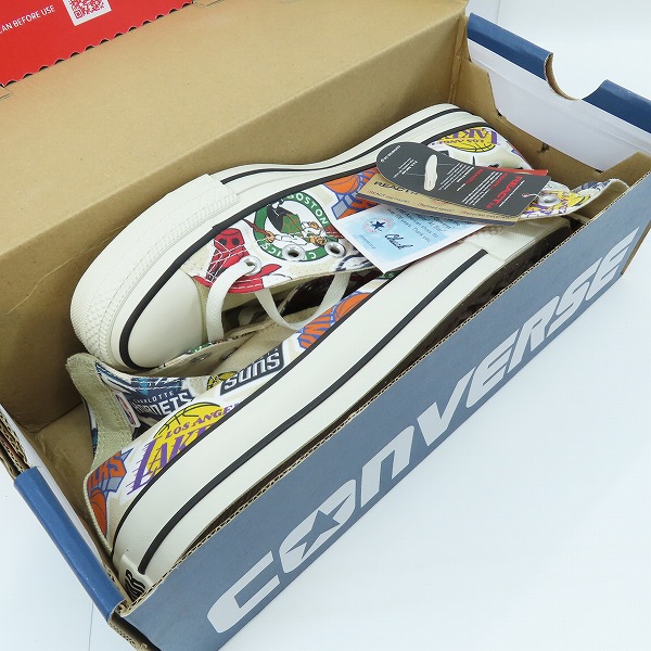 実際に弊社で買取させて頂いた【未使用】CONVERSE/コンバース ALL STAR R NBA HI/ オールスター R NBA ハイ オフホワイト 1SD540 スニーカー/26.5の画像 8枚目