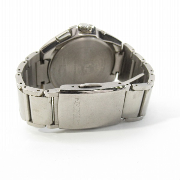 実際に弊社で買取させて頂いたCITIZEN/シチズン ATTESA/アテッサ 黒文字盤 H110-T016308の画像 2枚目