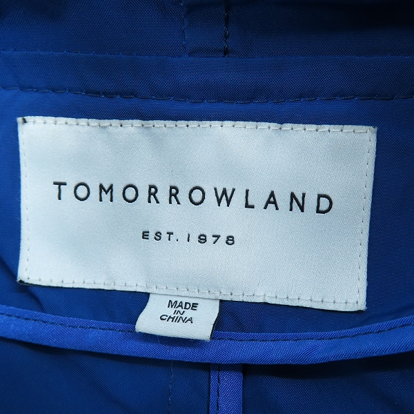 実際に弊社で買取させて頂いたTOMORROWLAND/トゥモローランド ポリエステル コート/Mの画像 3枚目