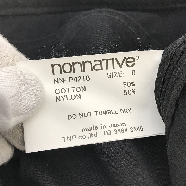 実際に弊社で買取させて頂いたnonnative/ノンネイティブ モールスキン NN-P4218/0の画像 3枚目
