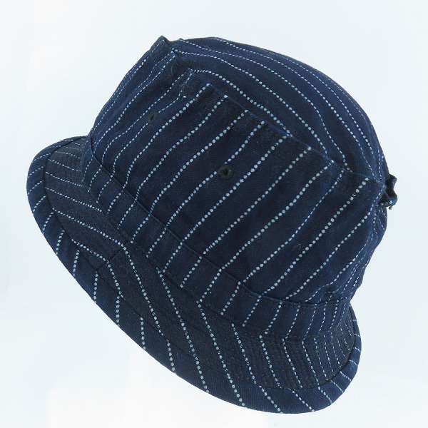 実際に弊社で買取させて頂いたSUGAR CANE/シュガーケーン ウォバッシュストライプ ポークパイハット/帽子  SC02467/7 1/2 の画像 2枚目