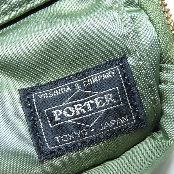 実際に弊社で買取させて頂いた(3)PORTER/ポーター TANKER/タンカー ポーチ カーキの画像 5枚目