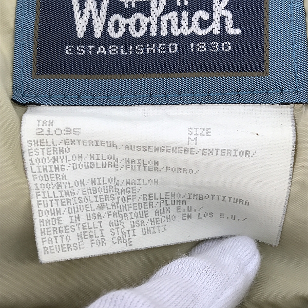 実際に弊社で買取させて頂いたWoolrich/ウールリッチ 70'S ビンテージ ベスト/Mの画像 3枚目
