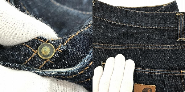 実際に弊社で買取させて頂いたCarhartt/カーハート klondike pant/クロンダイク デニムパンツ W36L32の画像 9枚目