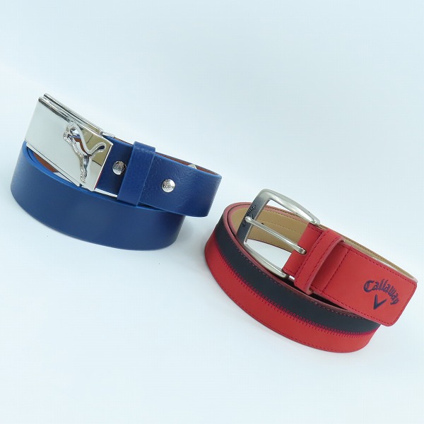 実際に弊社で買取させて頂いたPUMA GOLF/プーマゴルフ Callaway/キャロウェイ ゴルフベルト 2点セット