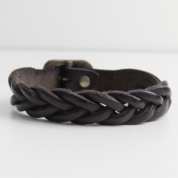 実際に弊社で買取させて頂いたIL BISONTE/イルビゾンテ レザーブレスレットの画像 1枚目